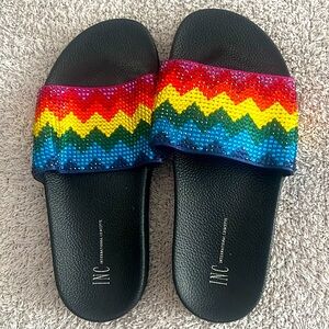 INC rhinestone slides